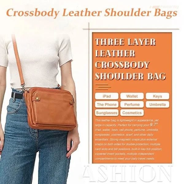 Aria™ - Crossbody Vegan Leather Shoulder Bag