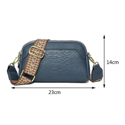 Olivia™ - Elegant Alligator Pattern Vegan Leather Crossbody Bag