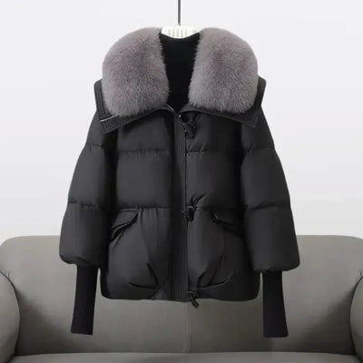 Lina™ - Luxurious Fur Collar Winter Coat