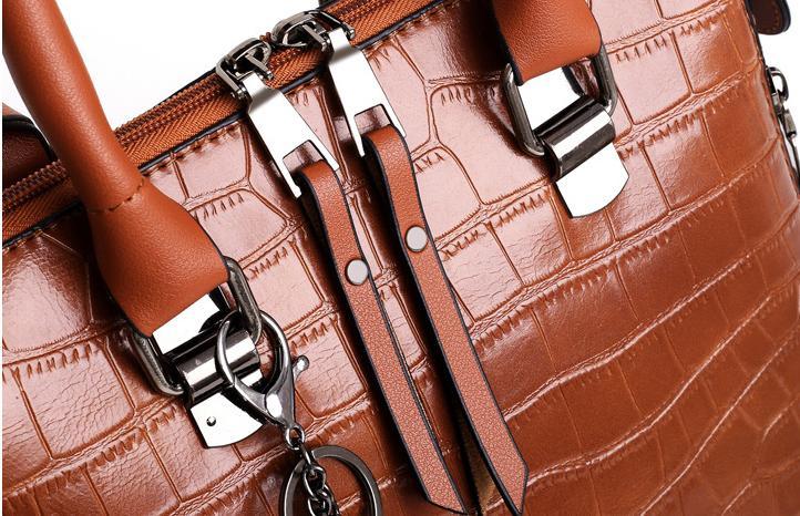 Olivia™ - 4-Piece Modern Leather Bag Set