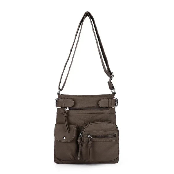 Ariana™ - Multiple Pockets Soft Leather Crossbody Bag