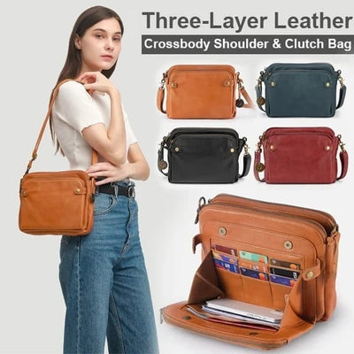 Aria™ - Crossbody Vegan Leather Shoulder Bag