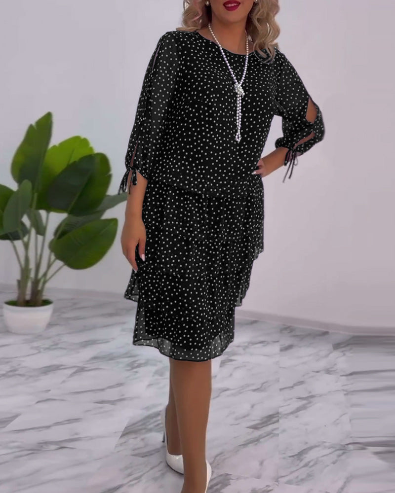 Riley™ - Elegant Polka Dot Dress