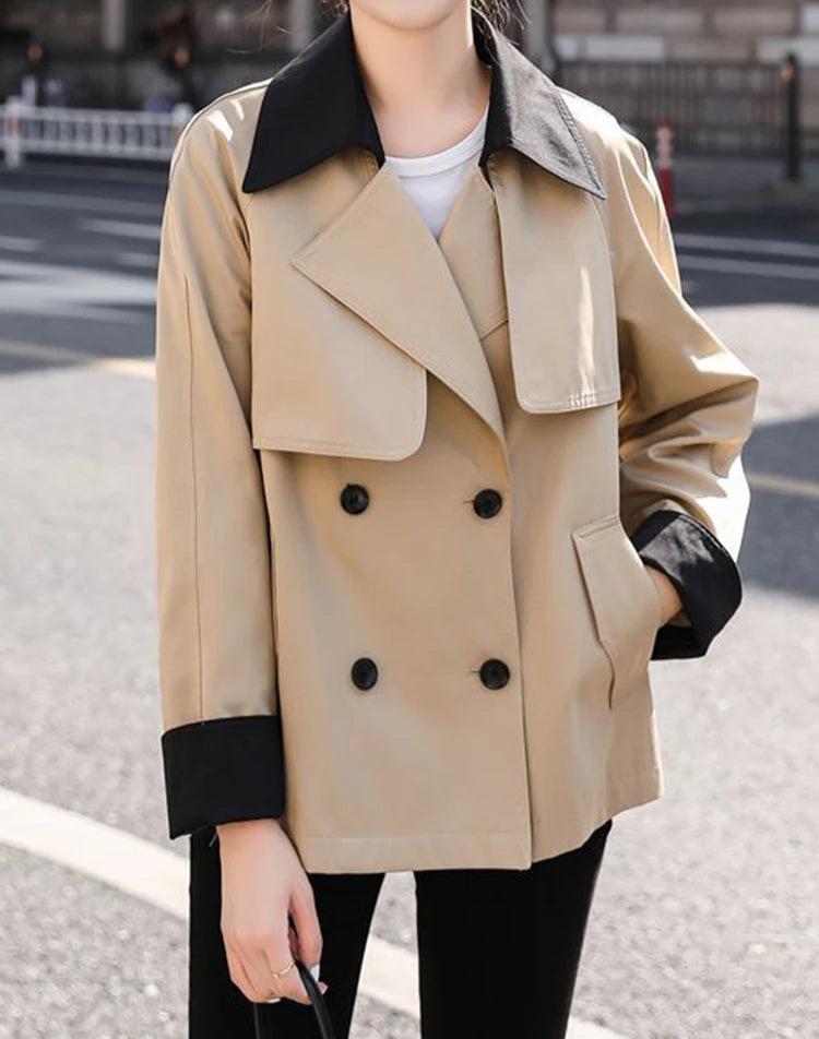 Aria™ - Modern British Style Windbreaker Trench Coat