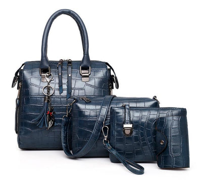 Olivia™ - 4-Piece Modern Leather Bag Set