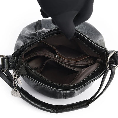 Lina™ - Vintage Leather Shoulder Bag