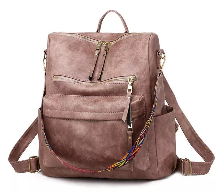 Lily™ - Stylish Leather Backpack With Large Capacity