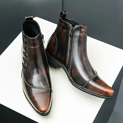 Samuel™ - Stylish Thatcher Leather Dress Boots