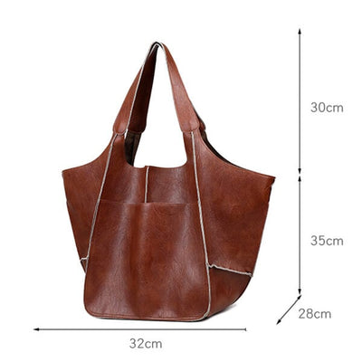 Scarlett™ - Handmade Oversizes Leather Handbag