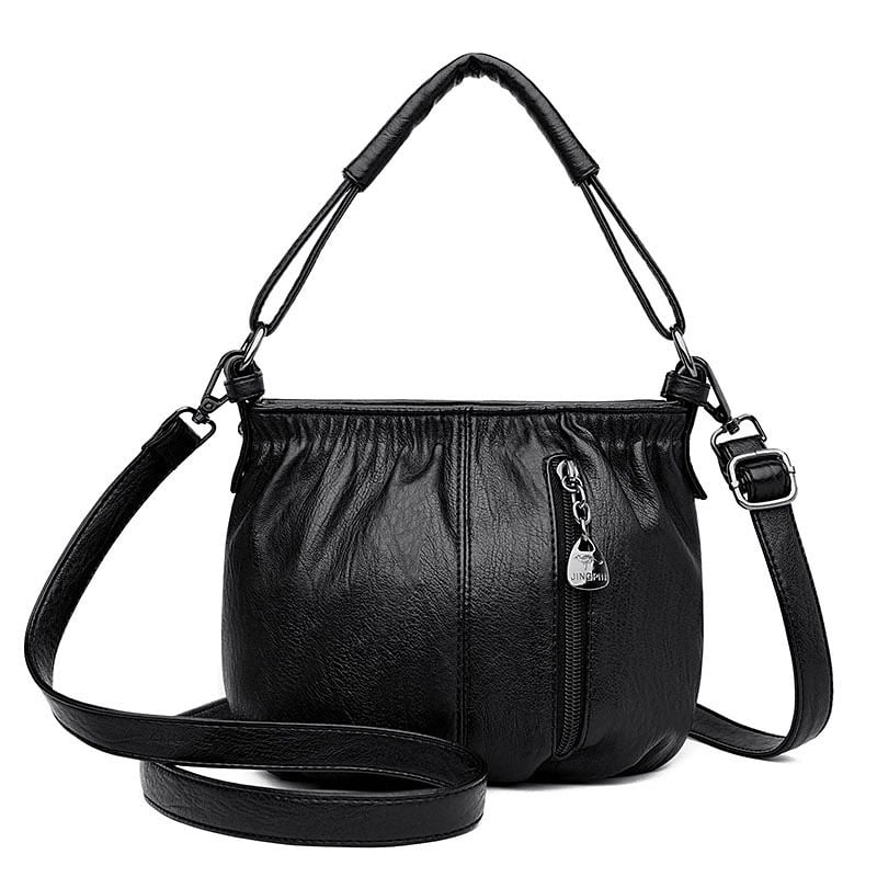 Lina™ - Vintage Leather Shoulder Bag