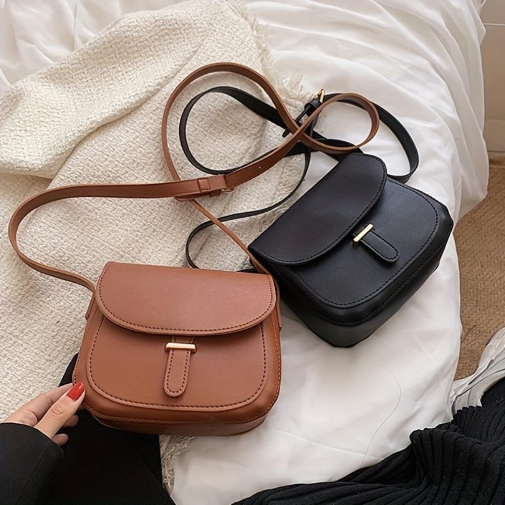 Aria™ - Elegant Saddle Crossbody Bag