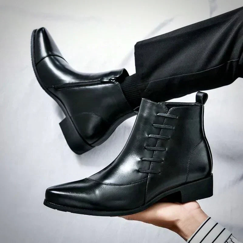 Samuel™ - Stylish Thatcher Leather Dress Boots