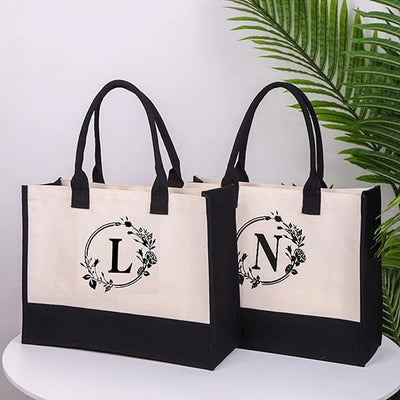 Harper™ - Letter Personalized Tote Bag