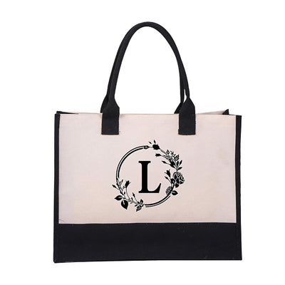 Harper™ - Letter Personalized Tote Bag