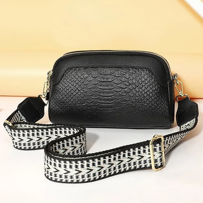 Olivia™ - Elegant Alligator Pattern Vegan Leather Crossbody Bag