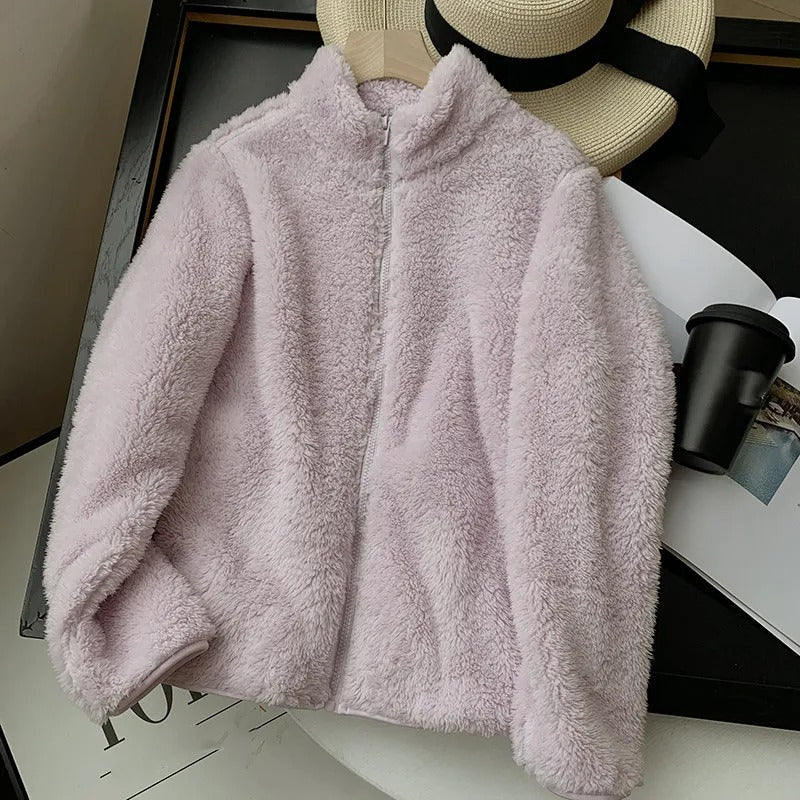 Riley™ - Cozy Teddy Coat With Zipper