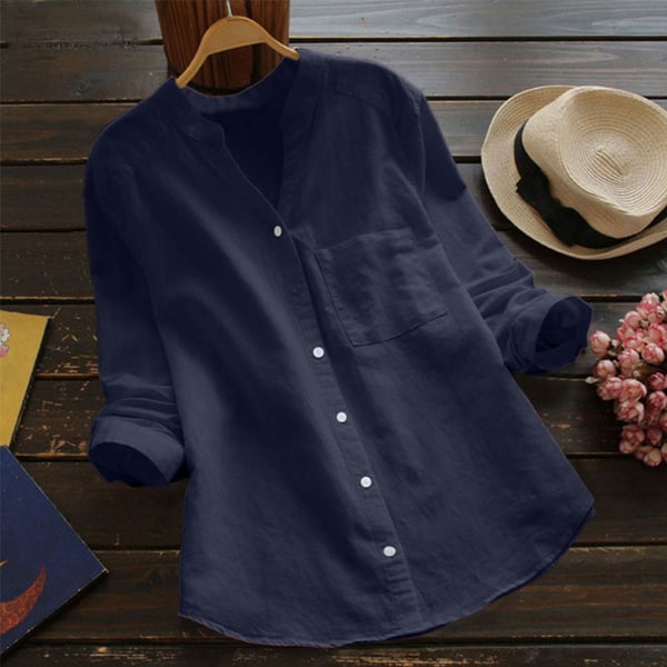 Lina™ - Casual Loose Linen Cotton Shirt