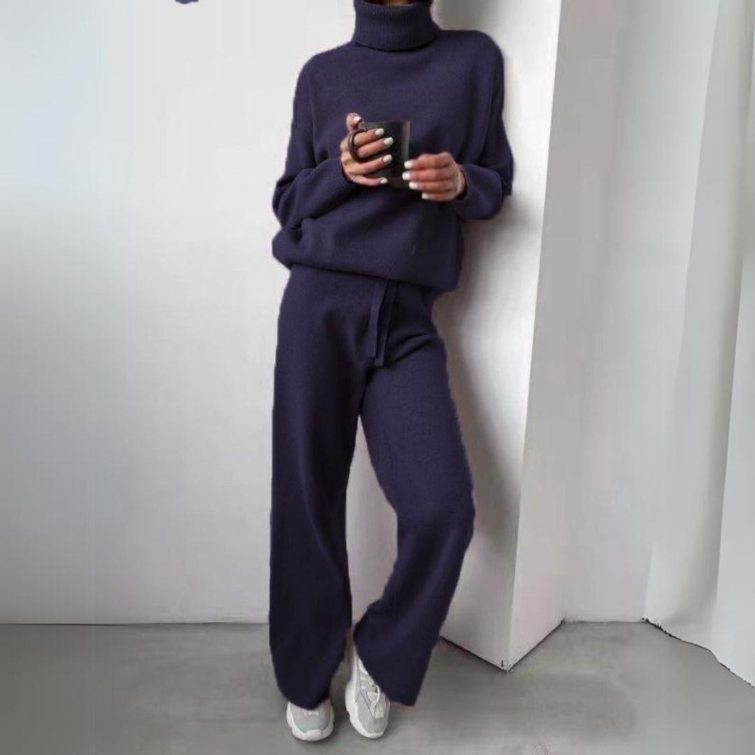 Aria - Comfortable Turtleneck Co-Ord Set