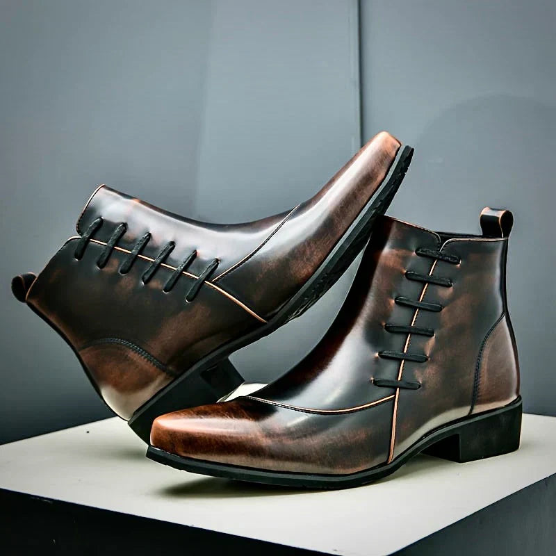 Samuel™ - Stylish Thatcher Leather Dress Boots