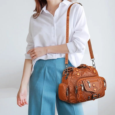 Savannah™ - Handmande Stylish Soft Leather Messenger Bag