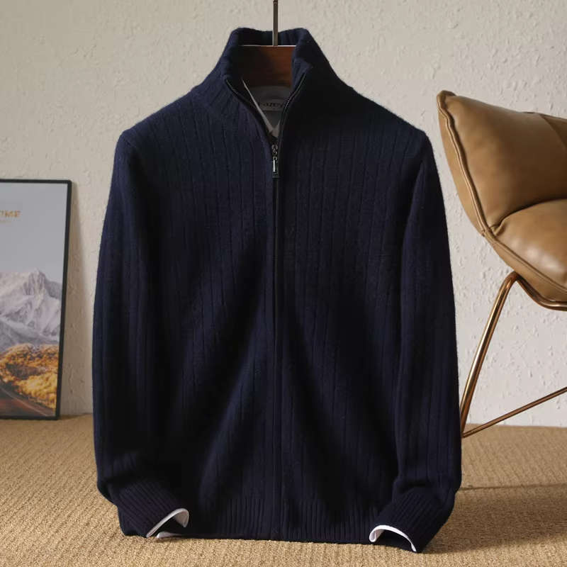 Owen™ - Comfortable Pure Cashmere Wool Business Cardigan