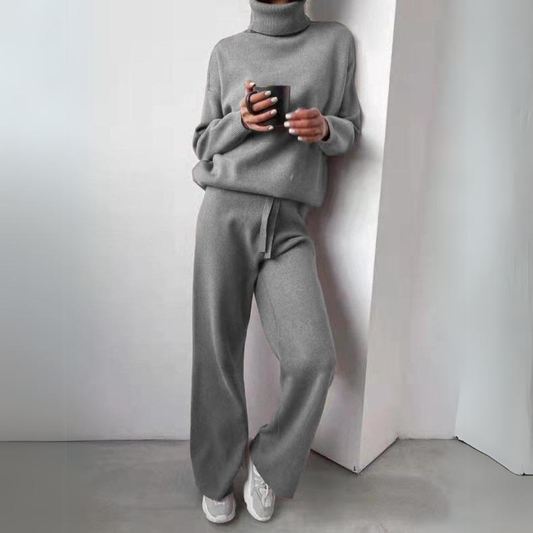 Aria - Comfortable Turtleneck Co-Ord Set