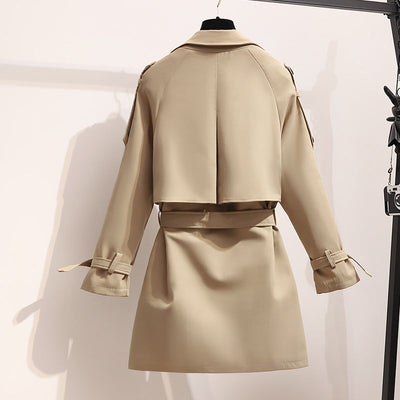 Layla™ - Stylish Double Breasted Loose Sleeve Trench Coat with Belt