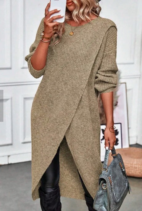 Addison™ - Comfortable Irregular Style Sweater Dress