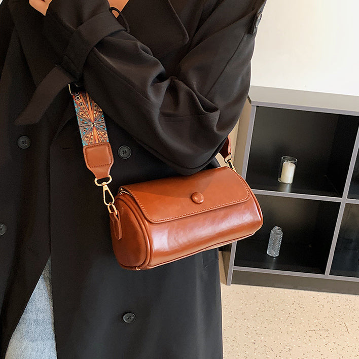 Lina™ - Retro Vegan Leather Crossbody Bag