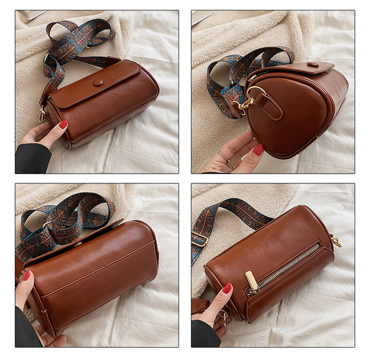 Lina™ - Retro Vegan Leather Crossbody Bag