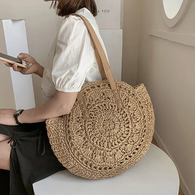 Hannah™ - Handmade Multifunctional Straw Handbag