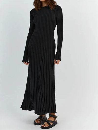 Avery™ - Elegant Knitted Maxi Dress