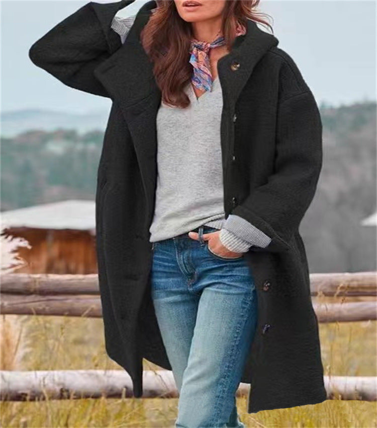 Aria™ - Sophisticated Warm Woolen Long Jacket