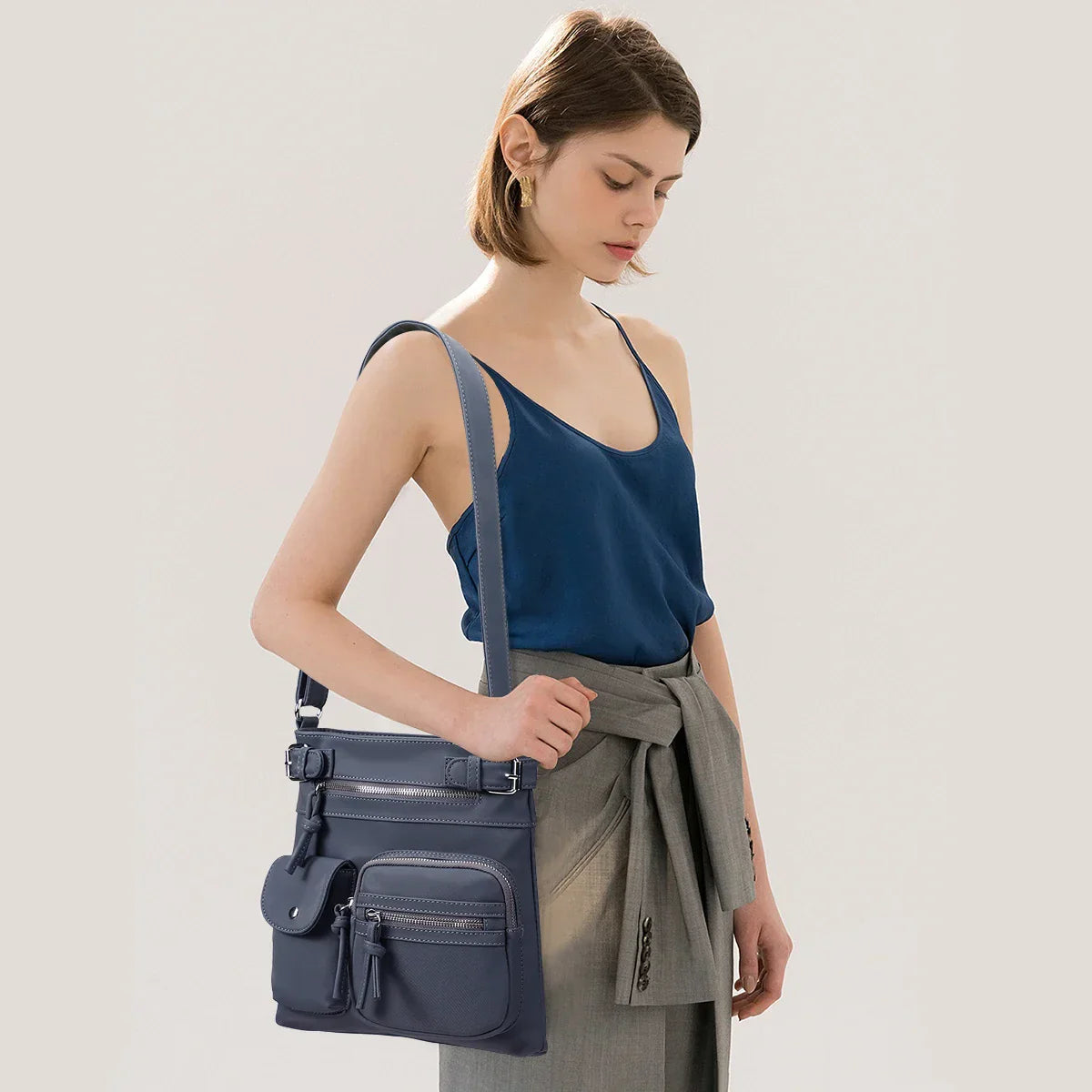 Ariana™ - Multiple Pockets Soft Leather Crossbody Bag