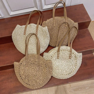 Hannah™ - Handmade Multifunctional Straw Handbag