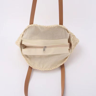 Hannah™ - Handmade Multifunctional Straw Handbag