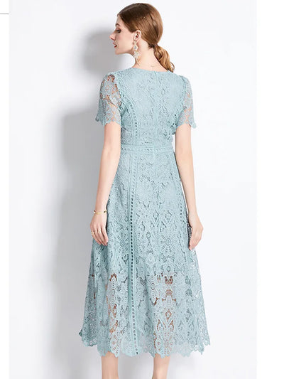 Charlotte™ - Vintage Lace Hollow Out Dress