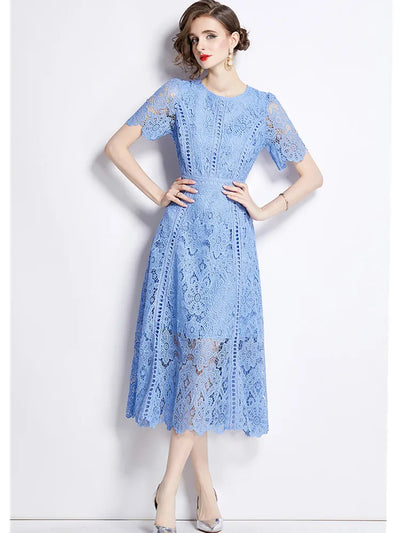 Charlotte™ - Vintage Lace Hollow Out Dress