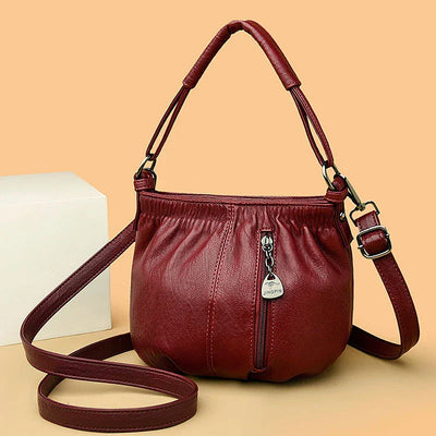 Lina™ - Vintage Leather Shoulder Bag