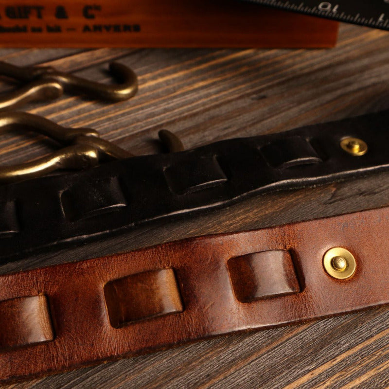 Levi™ - Handcrafted Pure Leather Hook Belt