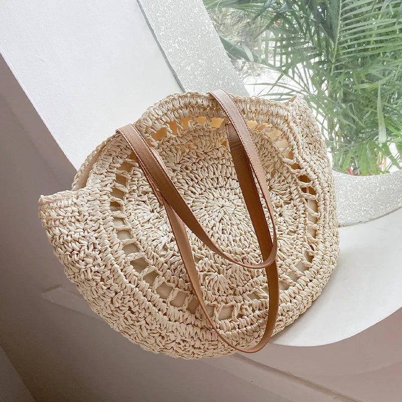 Hannah™ - Handmade Multifunctional Straw Handbag