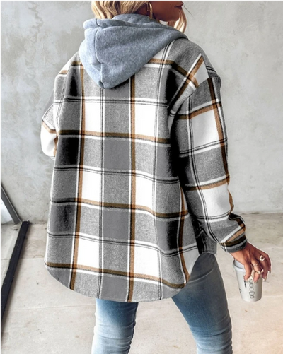 Addison™ - Stylish Ultra Soft Hooded Checkered Jacket