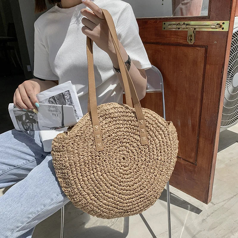 Hannah™ - Handmade Multifunctional Straw Handbag