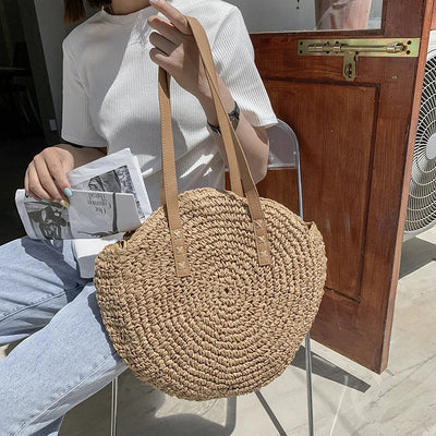 Hannah™ - Handmade Multifunctional Straw Handbag