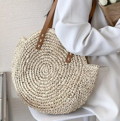 Hannah™ - Handmade Multifunctional Straw Handbag