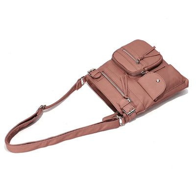 Ariana™ - Multiple Pockets Soft Leather Crossbody Bag