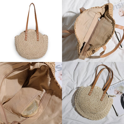 Hannah™ - Handmade Multifunctional Straw Handbag