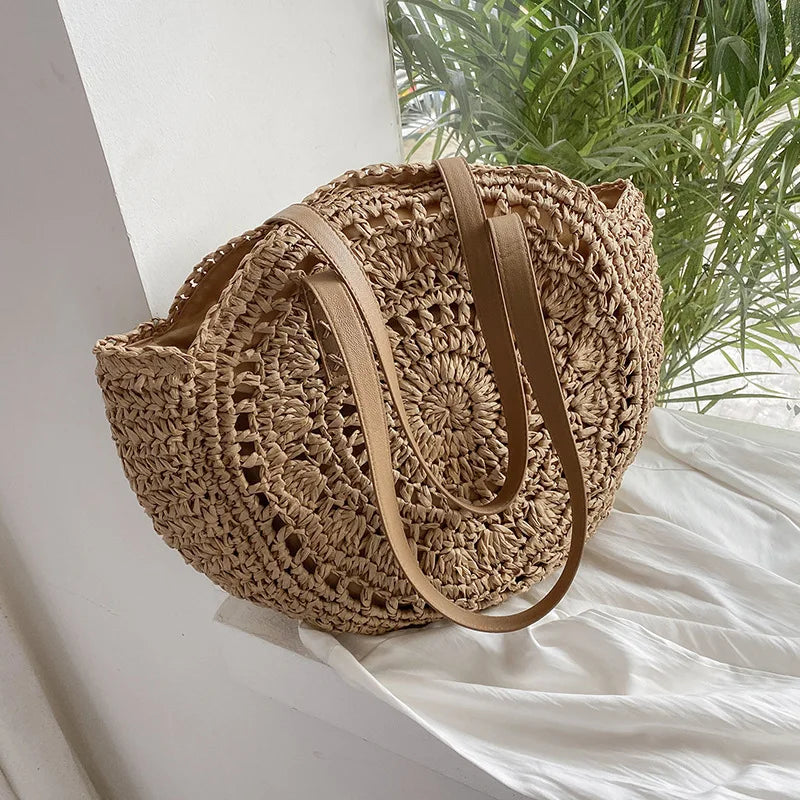 Hannah™ - Handmade Multifunctional Straw Handbag