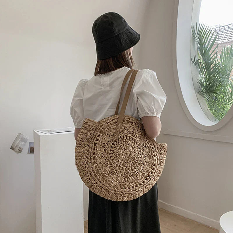 Hannah™ - Handmade Multifunctional Straw Handbag