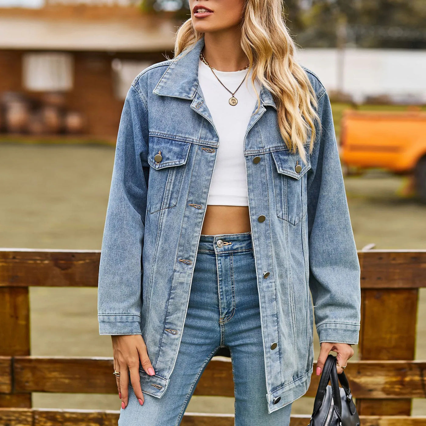 Mia™ - Classic Elegant Country Denim Jacket